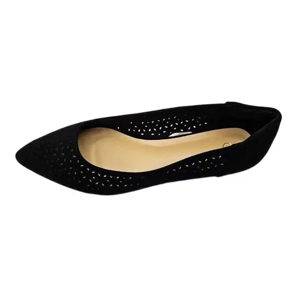 Women's Pointed Toe Ballet Flats Casual Soft Slip On Classic Shoes Black size 7 - Picture 10 of 12